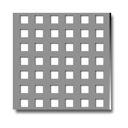 Perforated metal sheets square holes