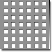 Perforated metal sheets square holes